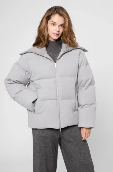 Женский светло-серый пуховик Серый S PRPY PWOUTSKF0052