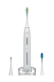 Электрическая звуковая зубная щетка Vega Sonic Smart Pro VT-800 W, 5 режимов чистки, белая, 1 шт