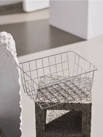 Кошик для зберігання - срібний