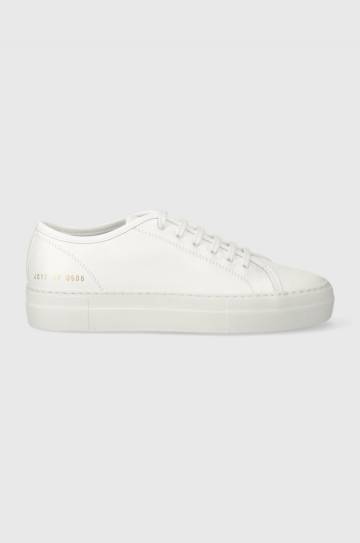 Кожаные кроссовкиCommon Projects Tournament Low Super in Leather цвет белый 4017 Кожаные кроссовкиCommon Projects Tournament Low Super in Leather цвет белый 4017