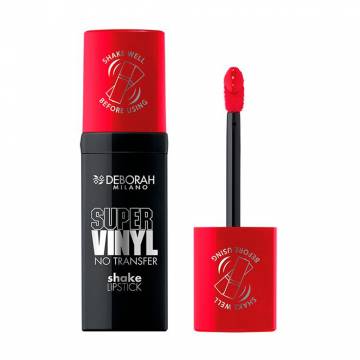 Жидкая помада для губ Deborah Super Vinyl Shake Lipstick 04 Signature Red, 4 мл Жидкая помада для губ Deborah Super Vinyl Shake Lipstick 04 Signature Red, 4 мл