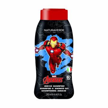 Детский гель для душа и шампунь Naturaverde Kids Marvel Avengers Shampoo & Shower Gel, 250 мл Детский гель для душа и шампунь Naturaverde Kids Marvel Avengers Shampoo & Shower Gel, 250 мл