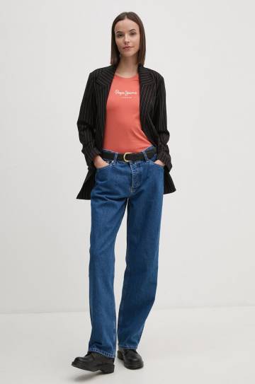 Футболка Pepe Jeans NEW VIRGINIA SS N женская цвет оранжевый PL505202 Футболка Pepe Jeans NEW VIRGINIA SS N женская цвет оранжевый PL505202