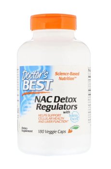 N-ацетилцистеин Doctors Best NAC Detox Regulators, 180 капсул