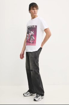Хлопковая футболка PURPLE BRAND CLEAN JERSEY SS TEE
