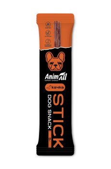 Лакомства для собак AnimAll Stick с уткой, 5 г