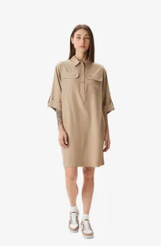 Женское бежевое платье Бежевый 40 Lacoste EF0410CB8