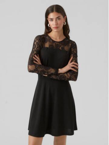 Vero Moda Повсякденна сукня 10296124 Чорний Regular Fit Vero Moda Повсякденна сукня 10296124 Чорний Regular Fit