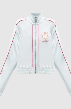 Голубая спортивная куртка