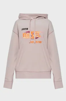 Женское пудровое худи F-BUXT-HOOD-P2 Розовый S Diesel A15386 0PHAQ