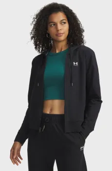 Женское черное худи Sport Terry FZ Черный S Under Armour 6011017-001