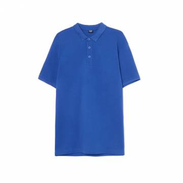 Cropp - Бавовняна сорочка поло basic - індиго Cropp - Бавовняна сорочка поло basic - індиго