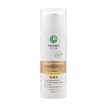 Крем для лица VitaminClub UV/UVA/HEV Protect City 24H, 50 мл Крем для лица VitaminClub UV/UVA/HEV Protect City 24H, 50 мл