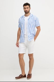 Рубашка с примесью льна Lindbergh