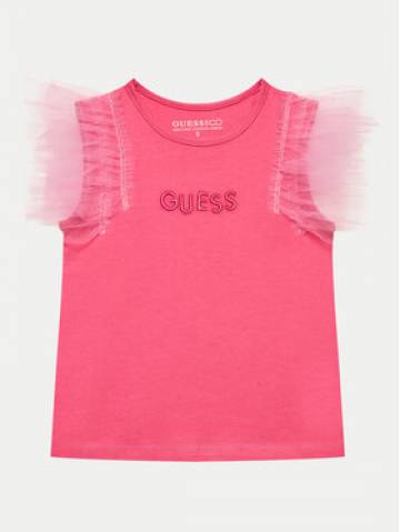 Guess Блузка K4GI22 K6YW1 Рожевий Regular Fit Guess Блузка K4GI22 K6YW1 Рожевий Regular Fit