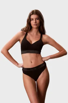 Женские черные трусики Черный L Calvin Klein LV00QF8826
