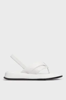 Женские белые кожаные сандалии Wilma Белый 39 PRPY PRSLT5023W