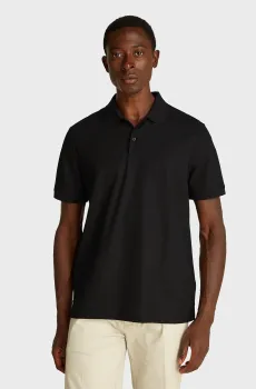 Мужское черное поло MERCERIZED JACQUARD Черный S Calvin Klein K10K114140