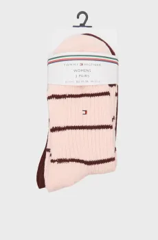 Женские носки (2 пары) TH WOMEN SHORT SOCK  BRETON STRIPE Разноцветный 35-38 Tommy Hilfiger 701229866