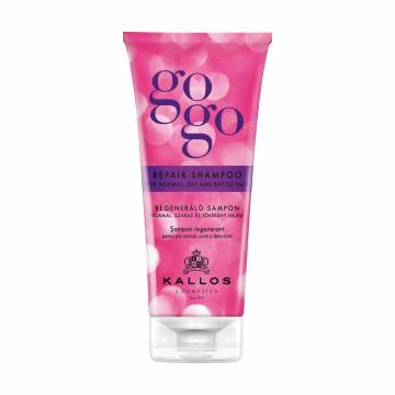 Восстанавливающий шампунь Kallos Cosmetics Gogo Repair Shampoo для сухих, нормальных и ломких волос, 200 мл Восстанавливающий шампунь Kallos Cosmetics Gogo Repair Shampoo для сухих, нормальных и ломких волос, 200 мл