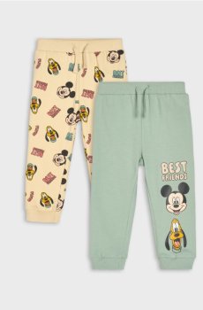 Флісові штани-джогери 2 pack Mickey Mouse - сіро-зелений