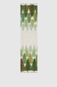 Серый ранер FAIRY TREES из льна