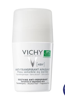 Шариковый дезодорант-антиперспирант Vichy 48H Soothing Anti-Perspirant, для чувствительной кожи, 50 мл
