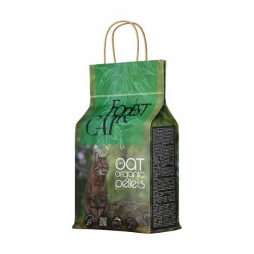 Наполнитель туалетов для кошек Forest Cat Oat Organic Pellets овсяный, 5 кг Наполнитель туалетов для кошек Forest Cat Oat Organic Pellets овсяный, 5 кг