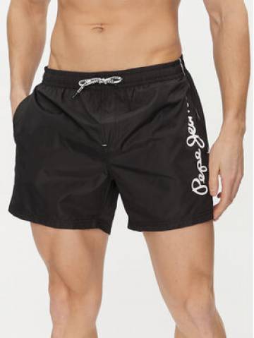 Pepe Jeans Шорти для плавання Logo Swimshort PMB10393 Чорний Regular Fit Pepe Jeans Шорти для плавання Logo Swimshort PMB10393 Чорний Regular Fit