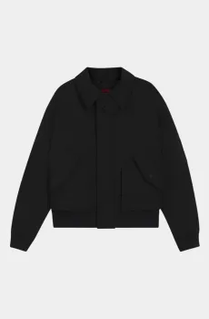 Мужской черный бомбер Черный L HUGO 10528