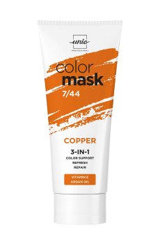 Тонирующая маска для волос 3 в 1 Unic Color Mask 7/44 Copper, 250 мл