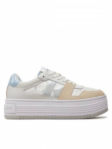 Calvin Klein Jeans Снікерcи Bold Platf Low Lace Mix Nbs Dc YW0YW01432 Білий Calvin Klein Jeans Снікерcи Bold Platf Low Lace Mix Nbs Dc YW0YW01432 Білий