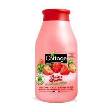 Увлажняющее молочко для душа Cottage Moisturizing Shower Milk, Strawberry & Mint, 250 мл Увлажняющее молочко для душа Cottage Moisturizing Shower Milk, Strawberry & Mint, 250 мл