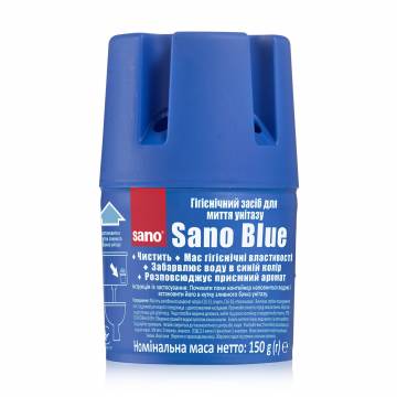 Гигиеническое мыло для сливных бачков SANO Blue Морской, 150 г Гигиеническое мыло для сливных бачков SANO Blue Морской, 150 г