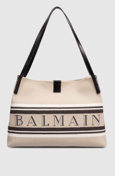 Бежевая сумка-тоут Release с узором логотипа