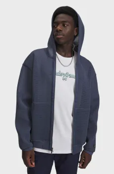 Мужской серый худи SU Mesh Hoodie Серый XL Under Armour 6010984-044