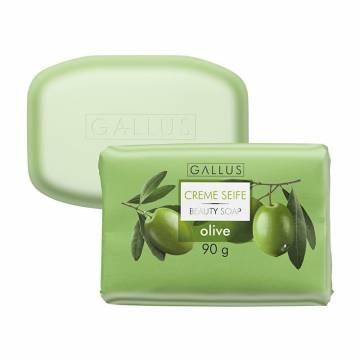 Мыло твердое Gallus Creme Seife Beauty Soap Olive, 90 г Мыло твердое Gallus Creme Seife Beauty Soap Olive, 90 г