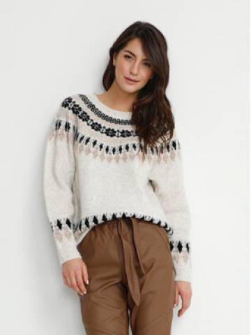Cream Светр Cherry 10610568 Бежевий Loose Fit Cream Светр Cherry 10610568 Бежевий Loose Fit