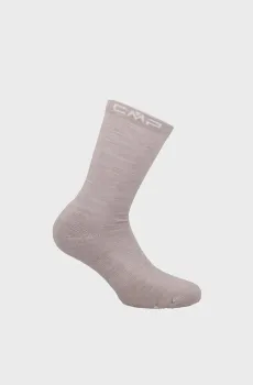 Женские пудровые носки HIKING WOOL Розовый 36-38 CMP 3I87176-A280