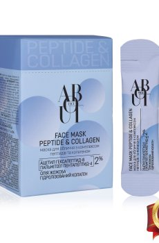 Маска для лица ABOUT face Peptide & Collagen с комплексом пептидов и коллагеном, 3 мл