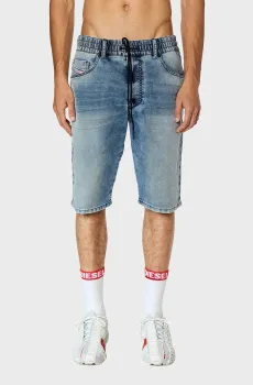 Мужские голубые джинсовые шорты D-KROOLEY-SHORT JOGG Голубой 28 Diesel A09728 068DU