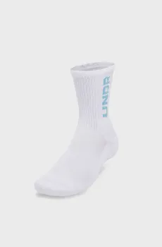 Белые носки (3 пары) UA 3-Maker Mid-Crew Белый 42-47.5 Under Armour 1373084-103