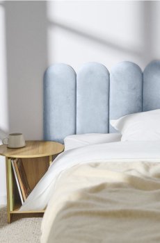 М’яка настінна панель - блакитний