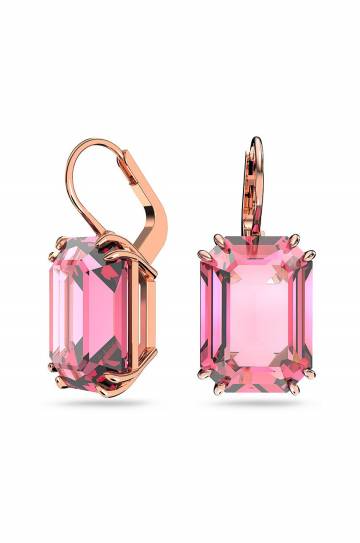 Сережки Swarovski цвет розовый
