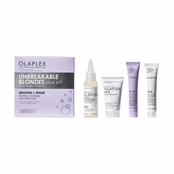 Набор для блонда Olaplex Unbreakable Blondes Mini Kit (эликсир, 40 мл + эликсир, 30 мл + шампунь, 20 мл + маска, 20 мл) Набор для блонда Olaplex Unbreakable Blondes Mini Kit (эликсир, 40 мл + эликсир, 30 мл + шампунь, 20 мл + маска, 20 мл)