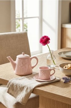 Чайник - пастельний рожевий