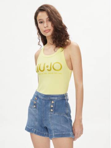 Liu Jo Топ MA4327 J4695 Жовтий Slim Fit Liu Jo Топ MA4327 J4695 Жовтий Slim Fit