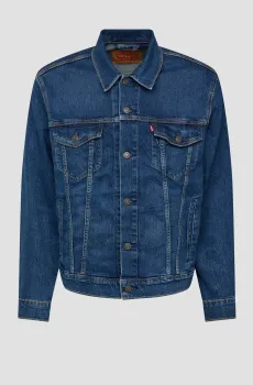 Мужская темно-синяя джинсовая куртка Синий S Levi’s® 72334;0657