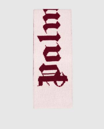 Детский розовый шарф с шерстью и кашемиром