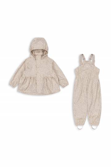 Детский дождевой комплект Konges Sløjd цвет бежевый